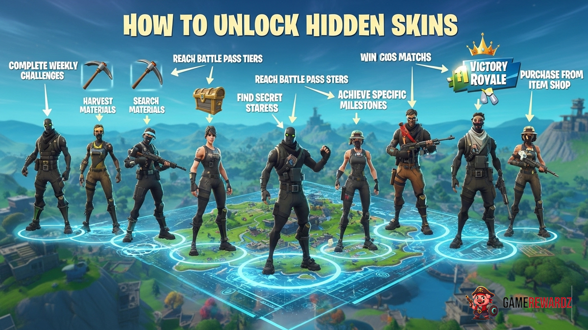 Fortnite How to Unlock Hidden Skins